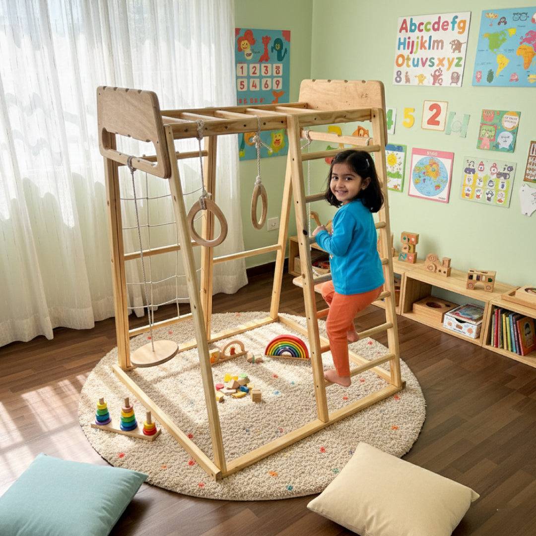 11 in 1 Indoor Jungle Gym for Kids | Jungle Joy | Unplugged Play